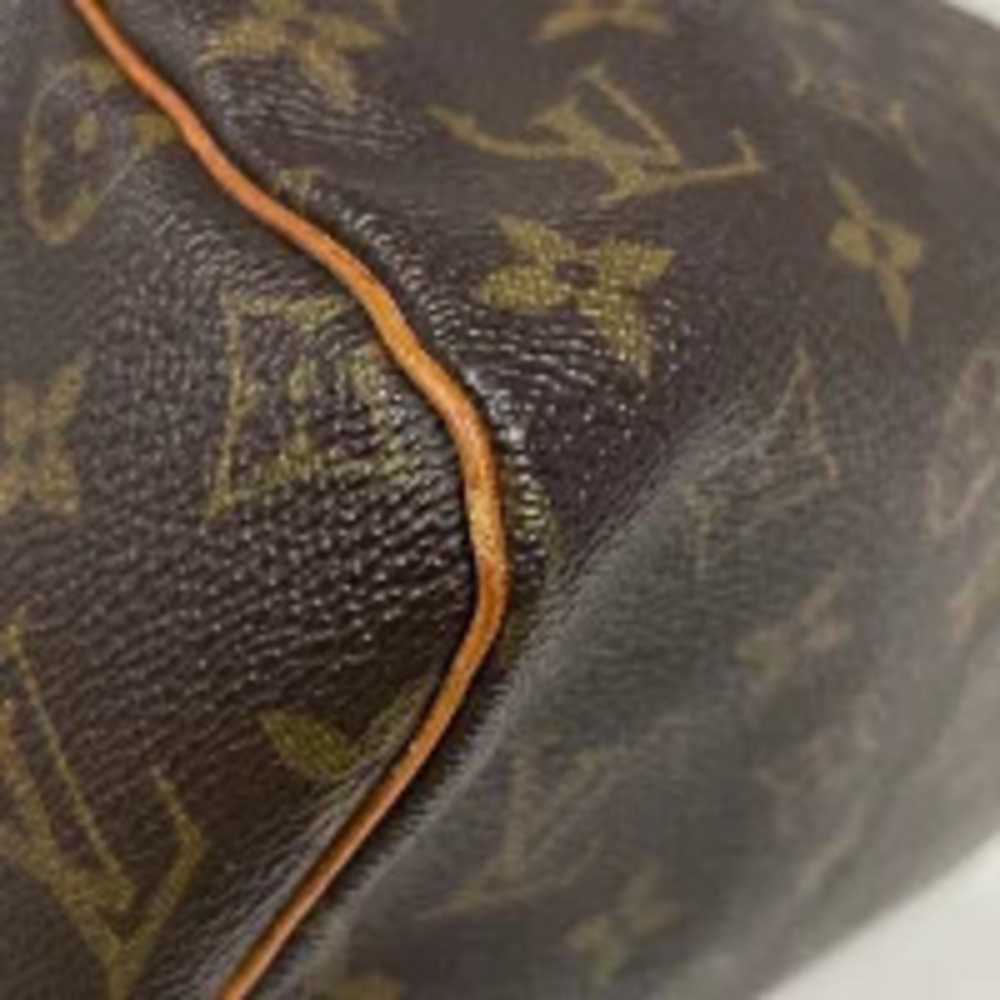 Louis Vuitton Commuter Bag Boston Brown Handbag Speedy Monogram Brown